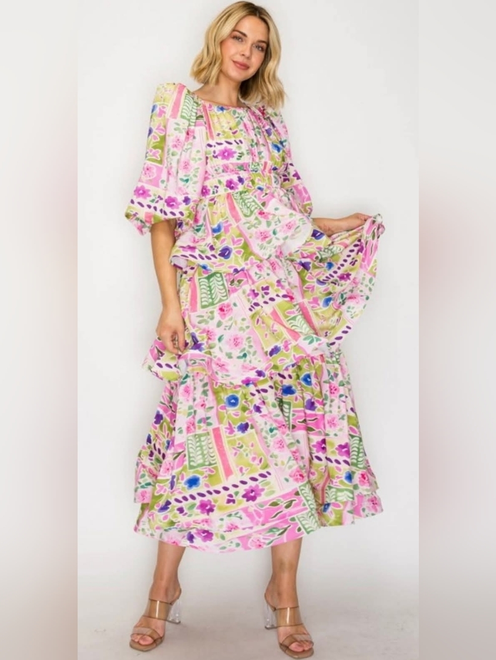 The Moxie Floral Faith Dress NWT XL-3X - Picture 2 of 4